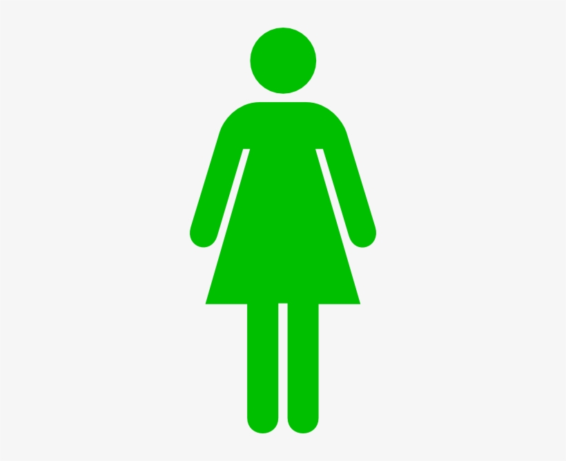 Women Bathroom Sign, transparent png download