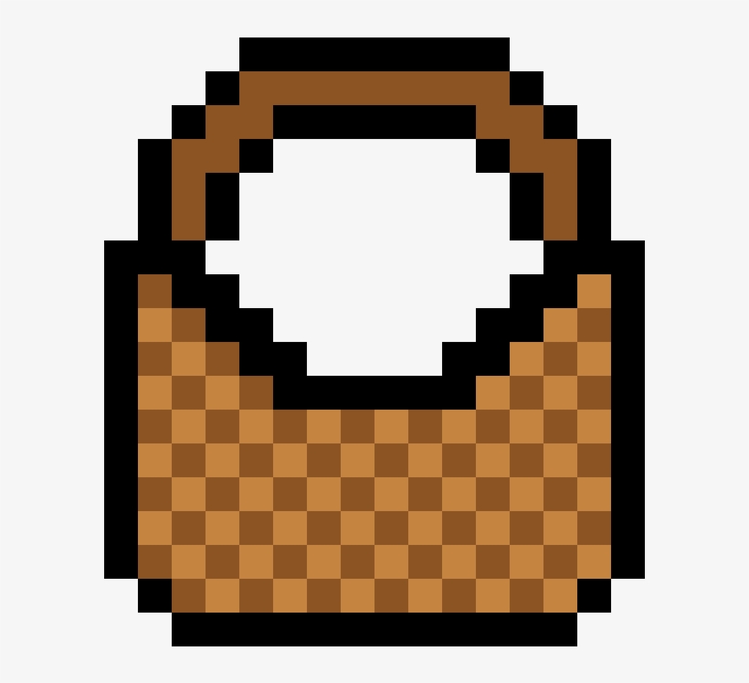Picnic Basket - Mario Bros Flower Pixel, transparent png download