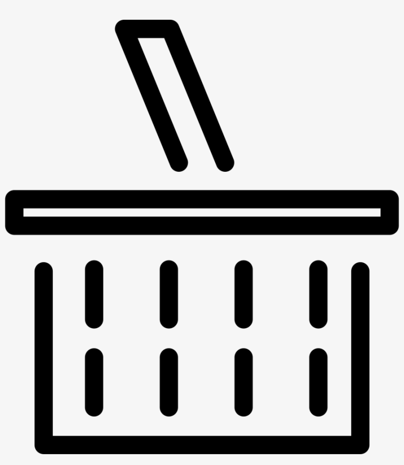 Small Picnic Basket - Basket, transparent png download