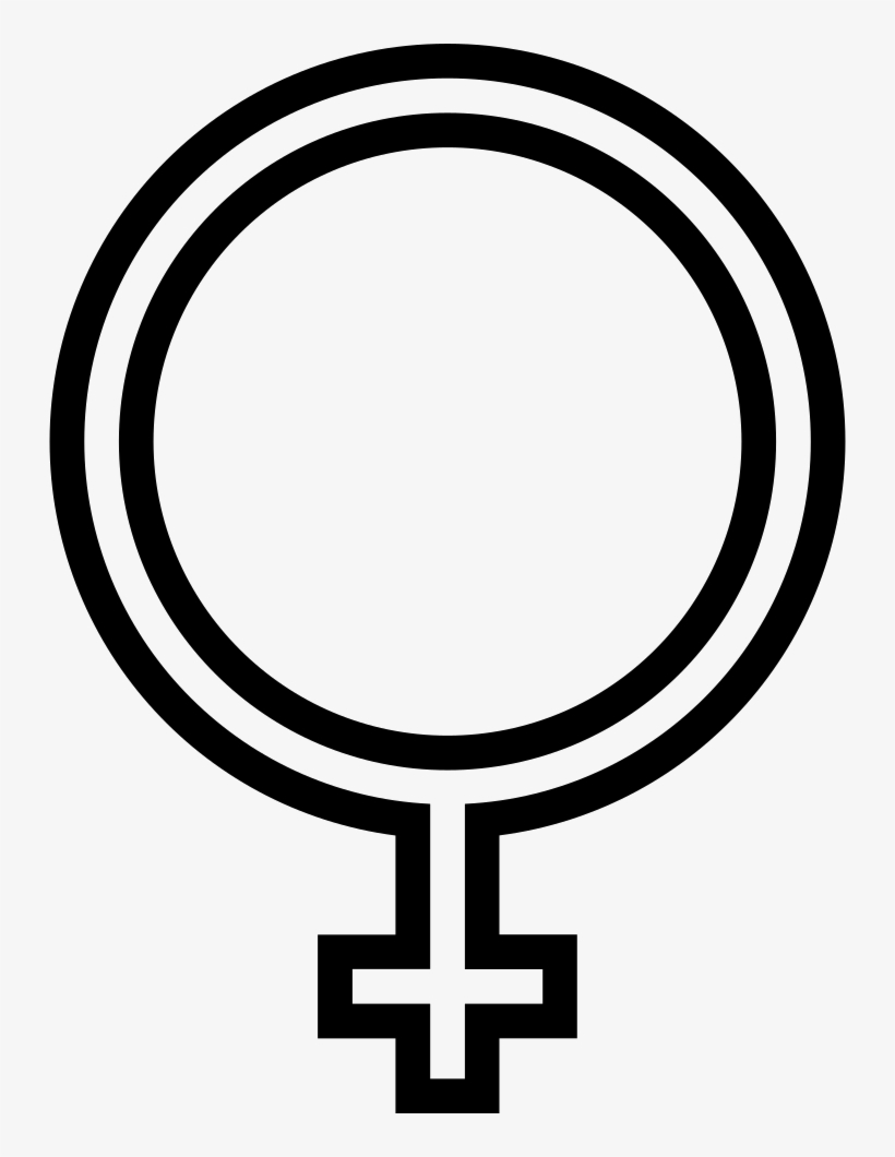 Female Gender Sign - Peace Symbol, transparent png download