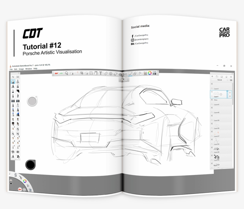 Clip Art Black And White Download Tutorial Porsche - Paper, transparent png download