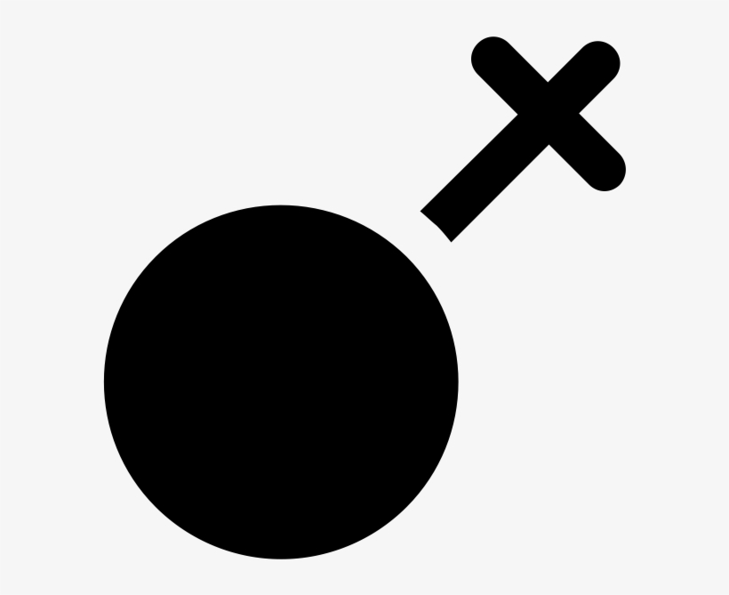 Female Sign Rubber Stamp - Circle, transparent png download