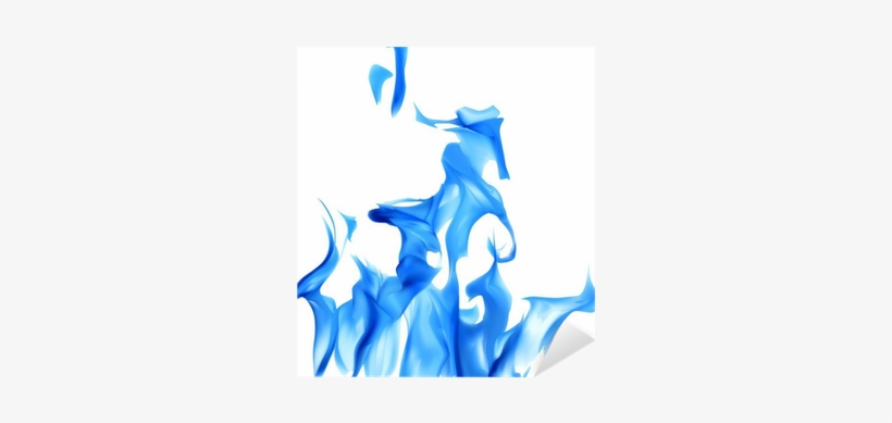 Vinilo Pixerstick Ilustración Con Fuego Azul Aislado - Flame, transparent png download