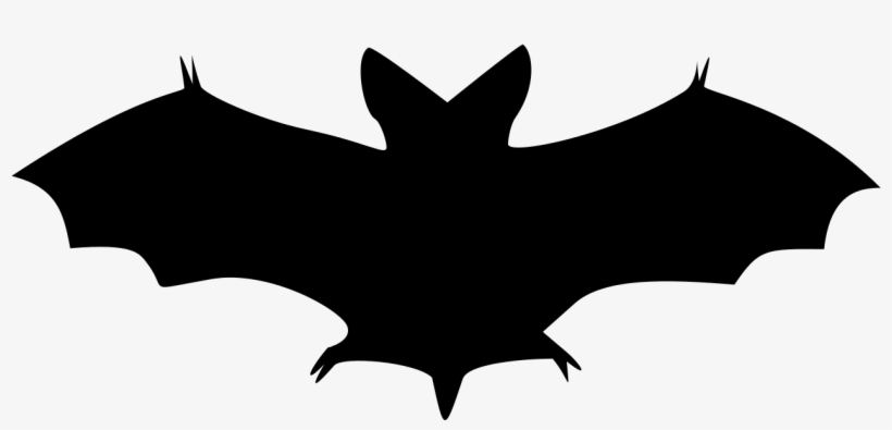 Bat Shadow Black - Halloween Bat Clipart, transparent png download