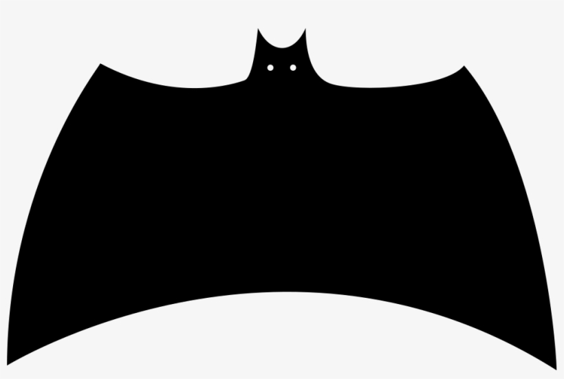 Bat Black Silhouette Variant With Extended Wings Comments, transparent png download