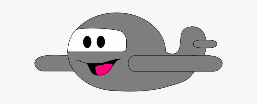 How To Set Use Happy Gray Airplane Clipart, transparent png download