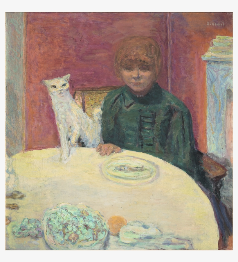 Mujer Con Gato - Pierre Bonnard Woman With A Cat, transparent png download
