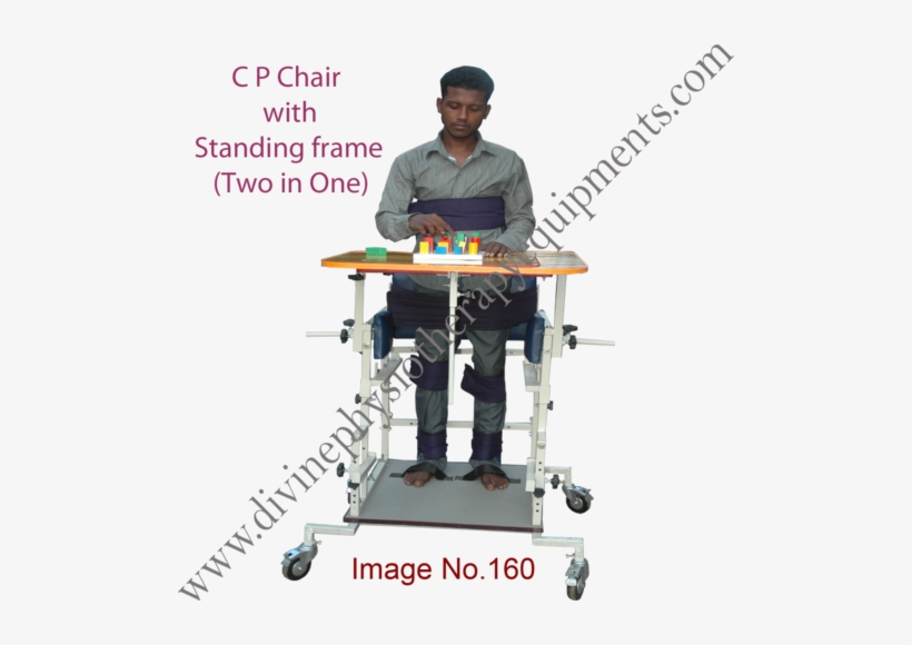 Gallery Of Therapy Equipment Cerebral Palsy Chair From - Cp Chair With Standing Frame, transparent png download