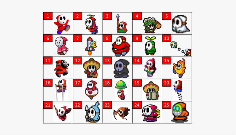 Image And Video Hosting By Tinypic - Super Mario Shy Guys, transparent png download