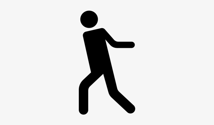 Walking Silhouette Vector - Silueta Andando, transparent png download