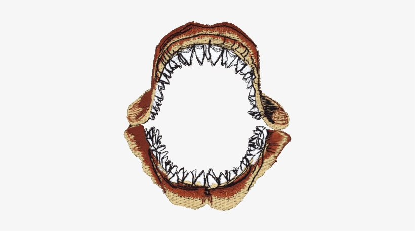 Shark Jaws Embroidered Cap - Screen Print Of Shark Jaws, transparent png download