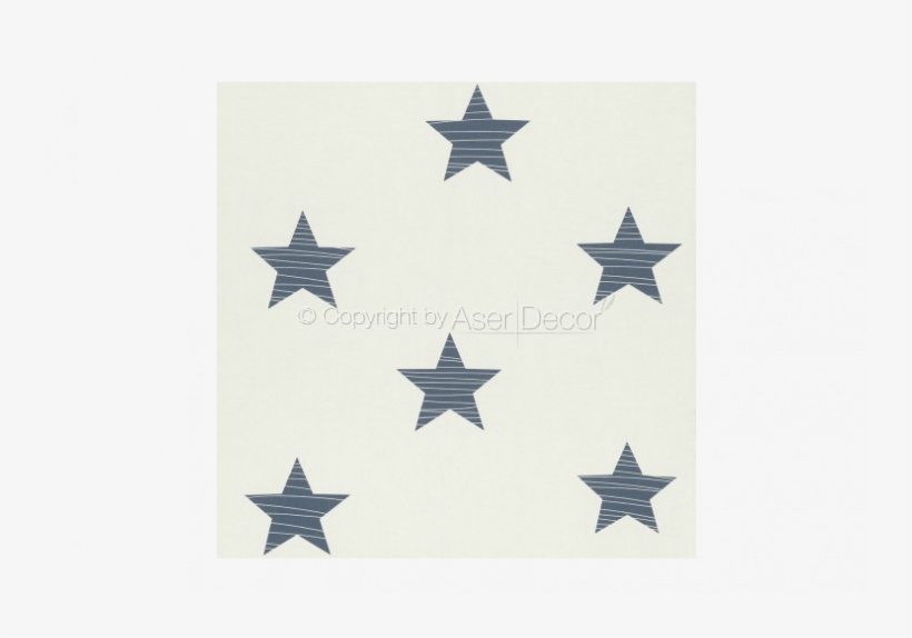 245622 Papel De Parede Bambino Xvii Estrelas Azul 02 - Star Wallpaper Dark Blue And White Rasch 245622, transparent png download