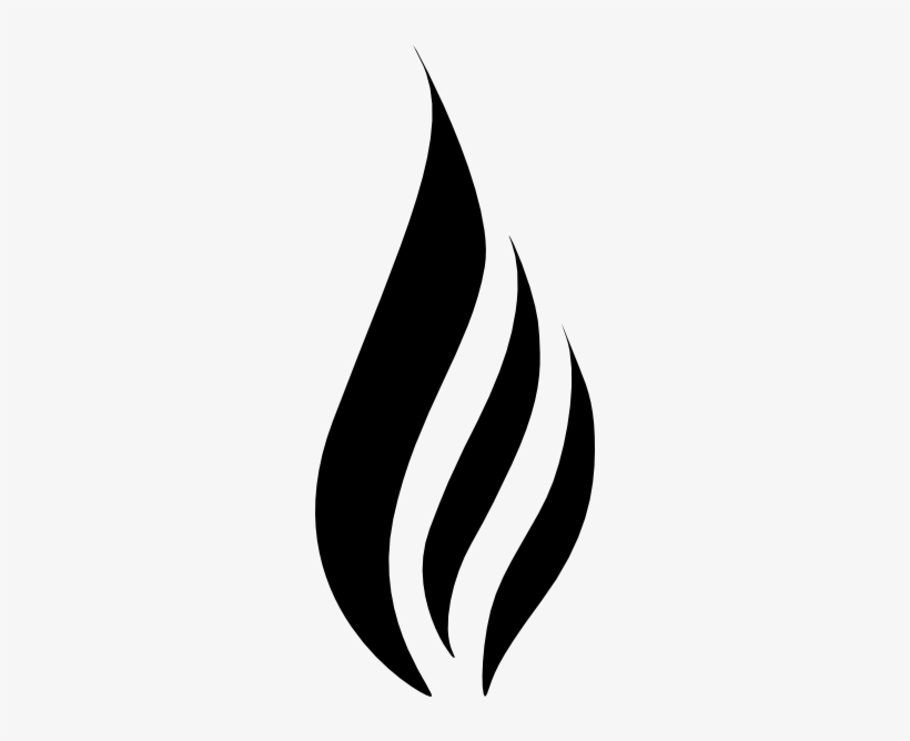 Black Flame Svg Clip Arts 252 X 588 Px, transparent png download