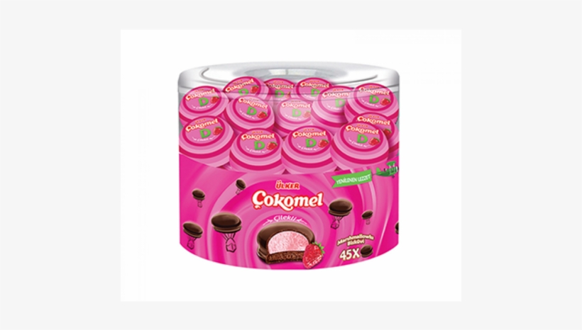 Ulker Cilek Aromali Cokomel - Çokomel Marshmallow Çilekli 540 G, transparent png download