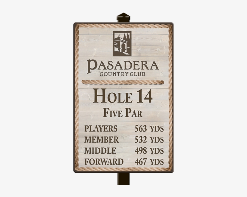 Golf Course Custom Metal Signs Picture - Tee, transparent png download