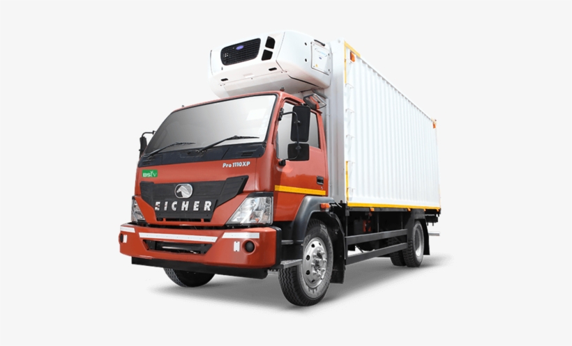 Container Truck Png Background Image - Eicher Pro 1110xp Refrigerated Truck Price, transparent png download