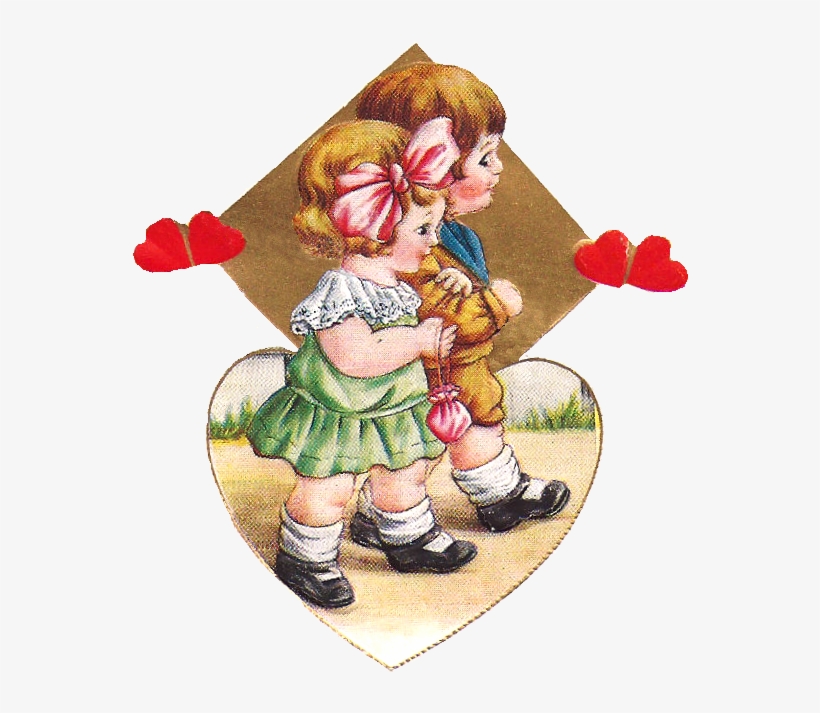 Then, I've Given You Digital Valentine Clip Art Of - Valentine Girl, transparent png download
