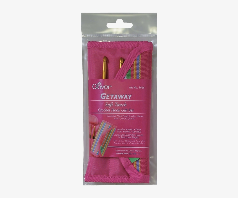 More Views - Clover Getaway Soft Touch Crochet Hooks Gift Set-sizes, transparent png download