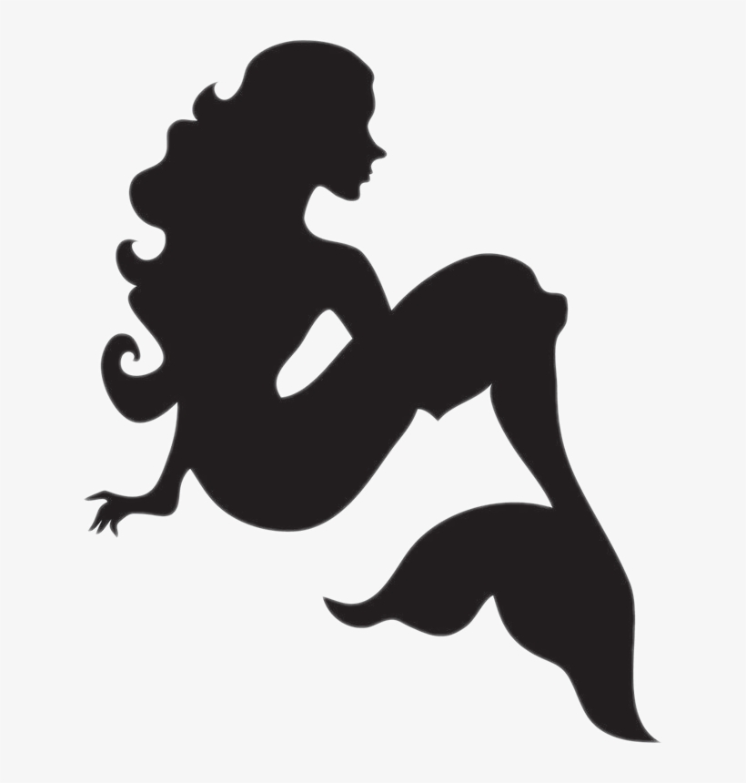 Graphic Royalty Free Stock Sticker By Sissy - Mermaid Silhouette Clipart, transparent png download