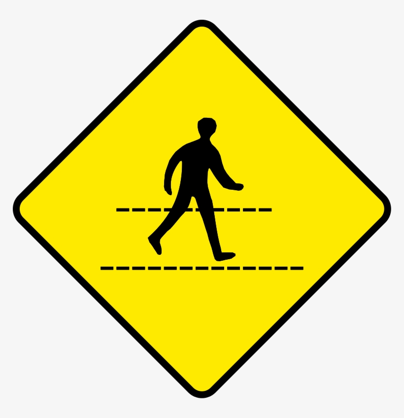Deer Crossing Sign, transparent png download
