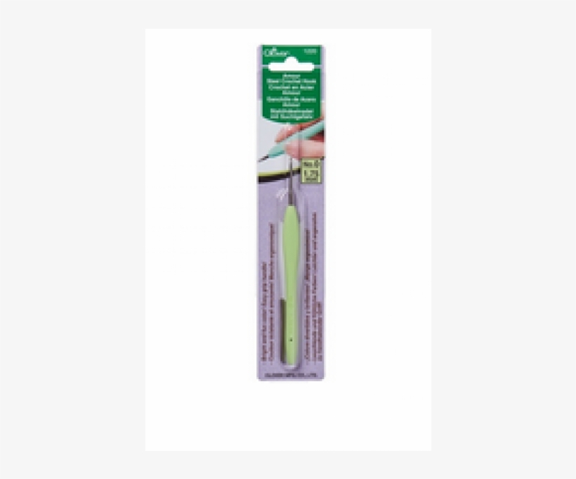 Clover Amour Easy Grip Steel Crochet Hook - Amour Steel Crochet Hook-size 0/1.75mm, transparent png download