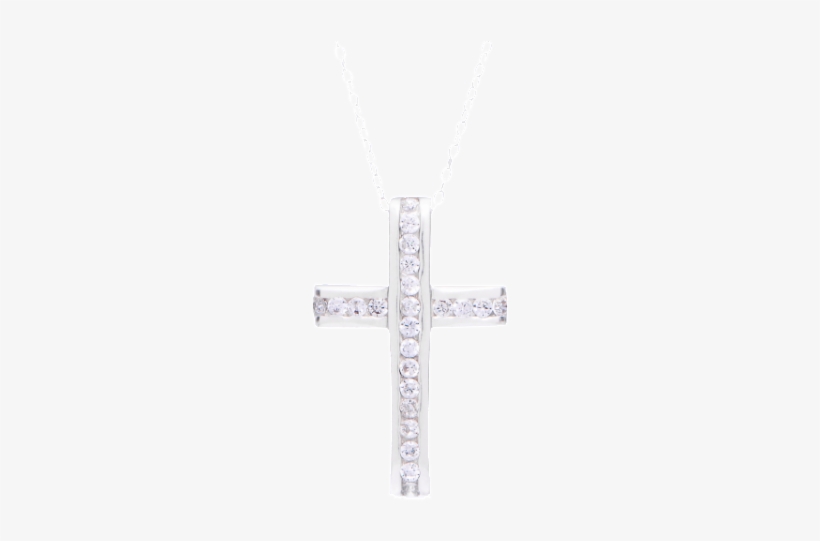 Sterling Silver "layered Message" Cross Pendant Necklace - Pendant, transparent png download