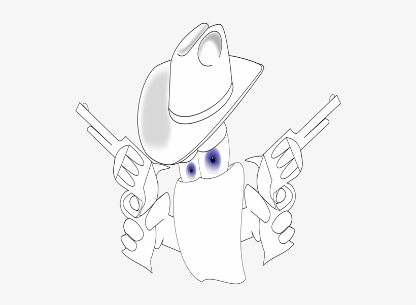 Drawing Headgear Cowboy Line Art Logo - Drawing, transparent png download