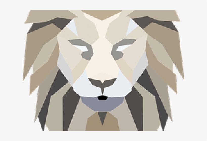 Lion Head Necklace - Lion Necklace - Abstract Animal, transparent png download
