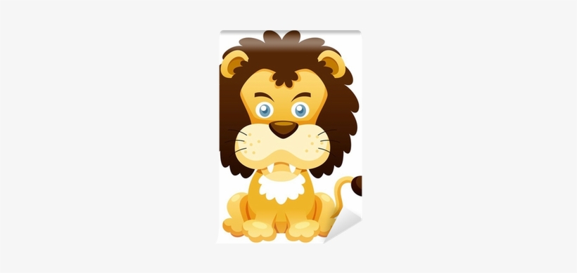 Illustration Of Cartoon Lion Vector Wall Mural • Pixers® - Strasan Lav Dusko Radovic, transparent png download