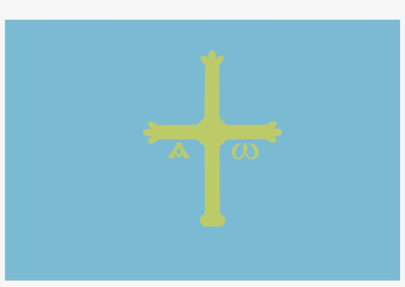 Bandera De Asturias, Mapa De Vectores - Flag: Andecha Astur, transparent png download