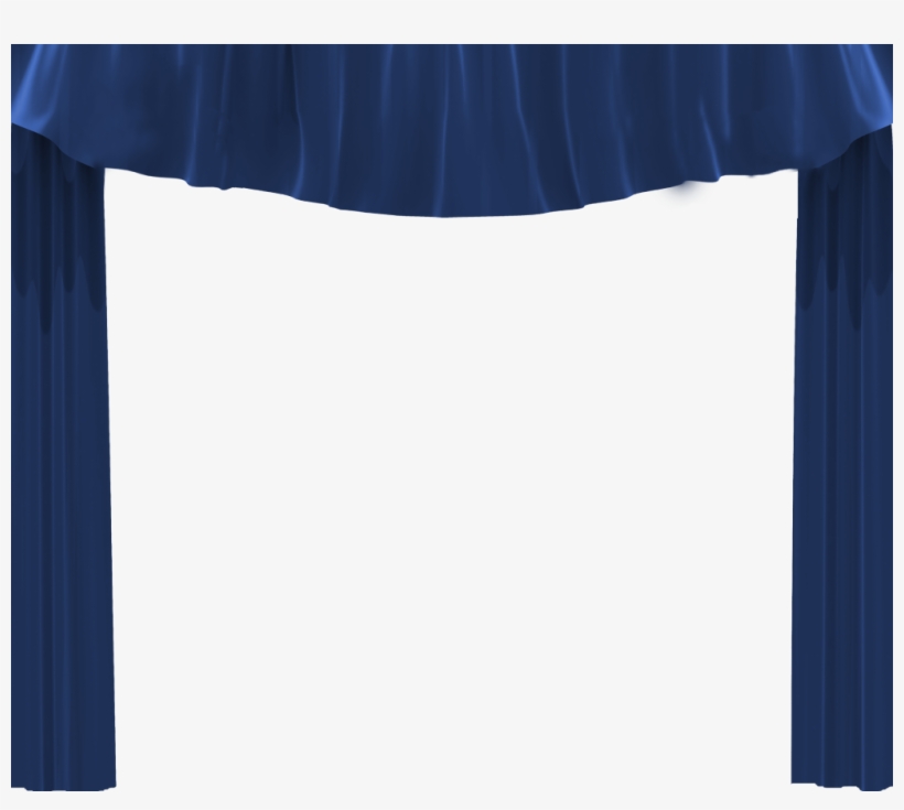 Stage Transparent Blue - Window Valance, transparent png download