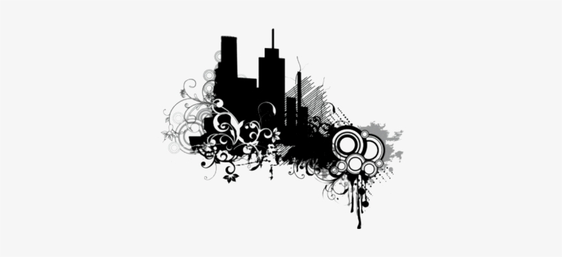 Vector Ciudad Psd Vectores City Vector Black Png Transparent Png 400x317 Free Download On Nicepng