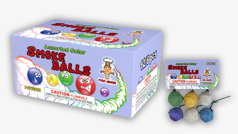 Color Smoke - Tnt Smoke Balls, Assorted Colors - 8 Pieces, transparent png download
