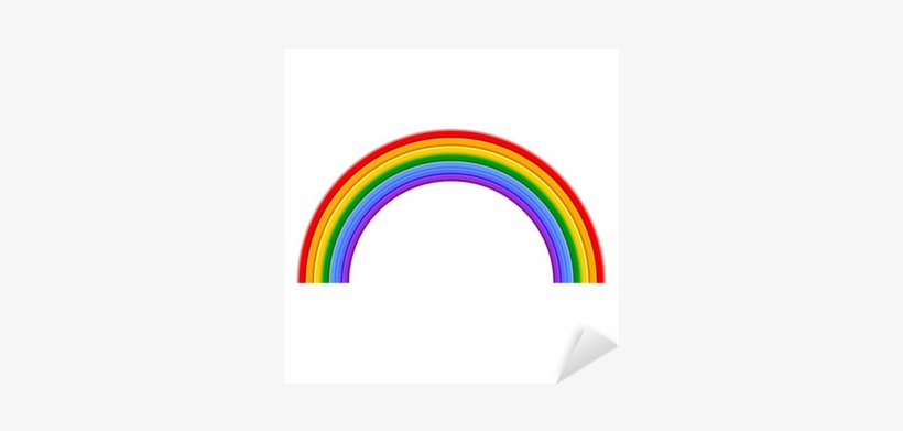 Colorful Rainbow Vector Illustration Sticker • Pixers® - Circle, transparent png download