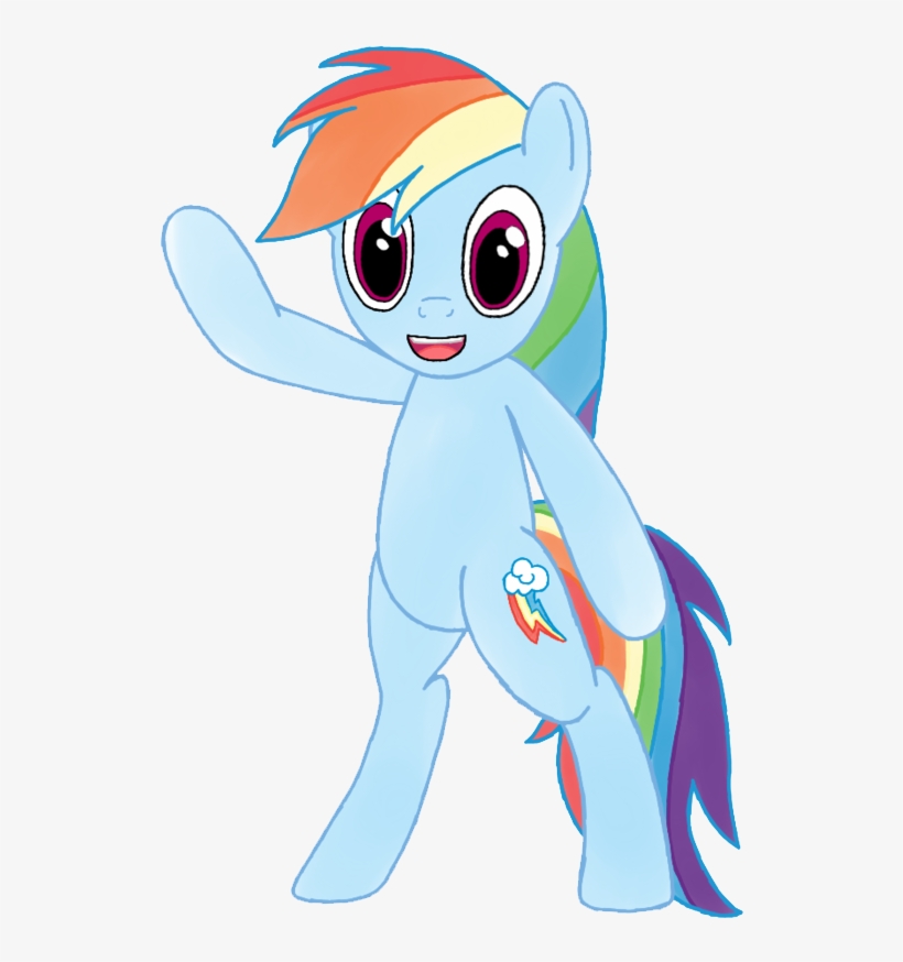 Rainbow Dash Vector Standing Transparent Png - Rainbow Dash, transparent png download