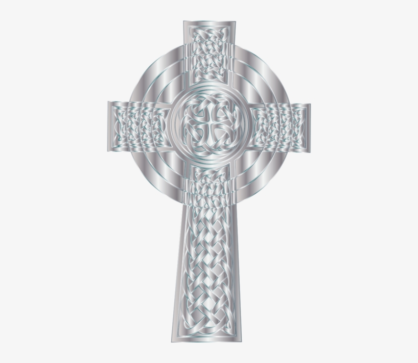 Silver Celtic Cross Png Clipart Png Images - Christian Cross, transparent png download