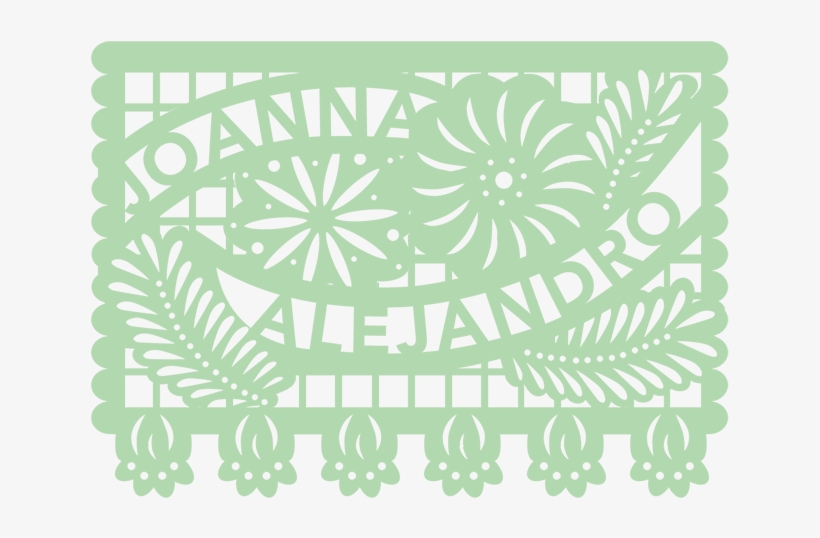 Papel Picado Para Boda - Diseño De Papel Picado, transparent png download