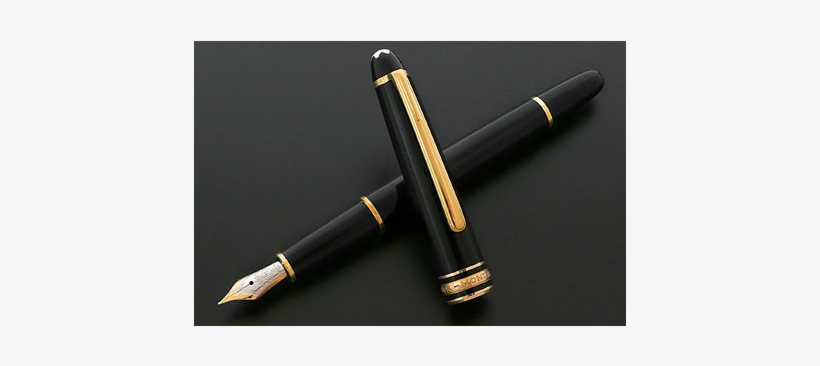 Montblanc 145-meisterstuck Classique Gold Fountain - Calligraphy, transparent png download