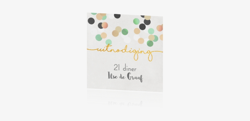 Moderne Uitnodiging Voor 21 Diner Met Confetti Diners, - Uitnodigingen Maken 21 Diner, transparent png download