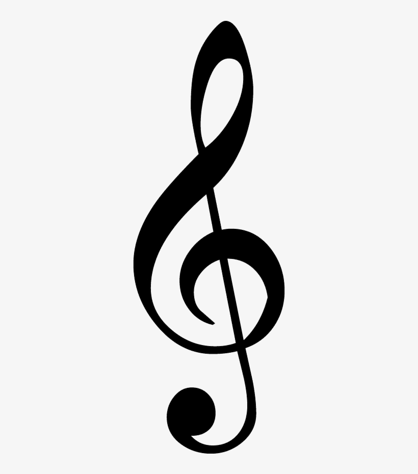 Resultado De Imagen Para Imagenes De Notas Musicales - Treble Clef Symbol, transparent png download
