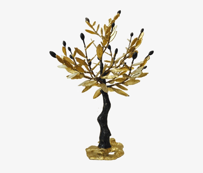 Bronze Olive Tree - Bronze Olive Tree Sculpture, transparent png download