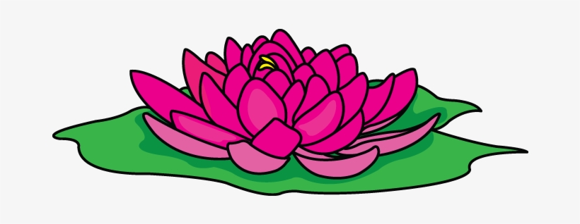 Try To Draw This Illustration Of A Beautiful Lotus - Drawing, transparent png download