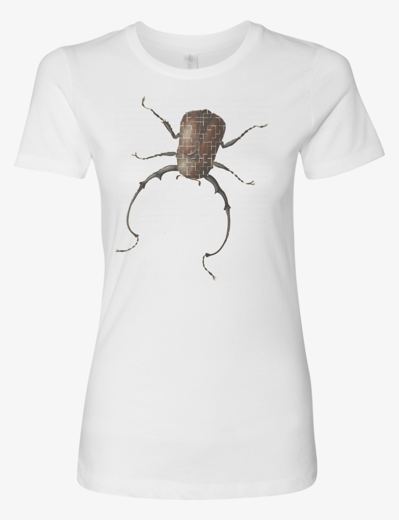 Long Horned Beetle T-shirt - Four Beetles And A Flying Stink Bug, transparent png download