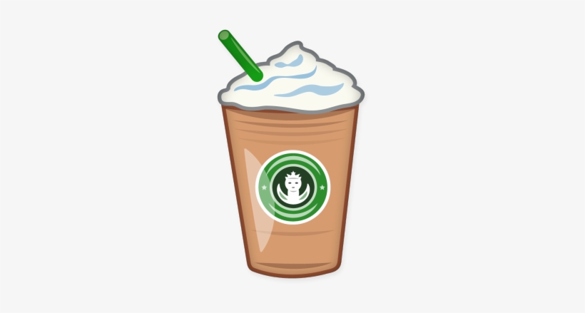 Cup Clipart Frappuccino - Starbucks Emoji, transparent png download