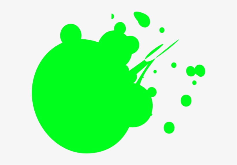 How To Set Use Green Dot Splat Clipart, transparent png download