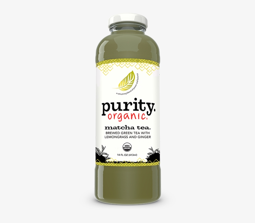 Po Matcha Lemongrass - Purity Organic Superjuice Kale Coconut W-a-t-e-r Apple, transparent png download