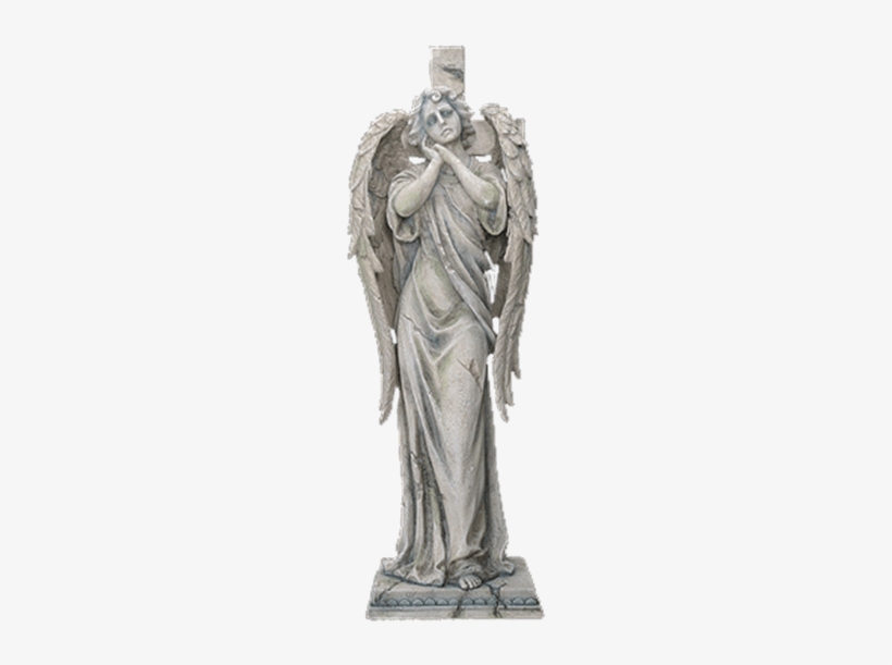 Clip Art Black And White Abdiel Sc From Dark Knight - Angel Statue Transparent, transparent png download