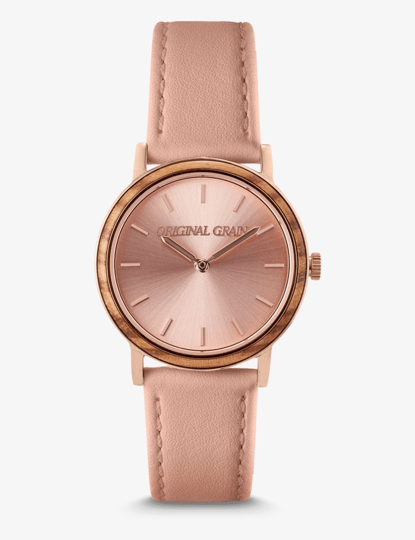 Paloma Zebrawood Rosegold Womens Avalon 34mm - Watch Strap, transparent png download