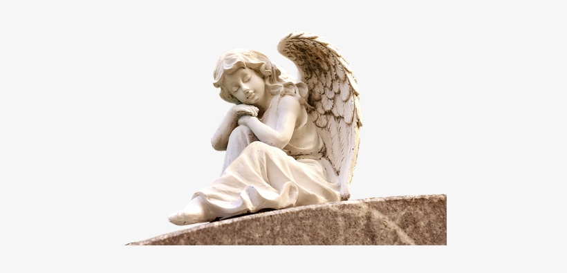 Angel, Sculpture, White, Figure, Cemetery, Faith, Hope - Gomer Evans Edwin: Engel Des Glücks Cd, transparent png download
