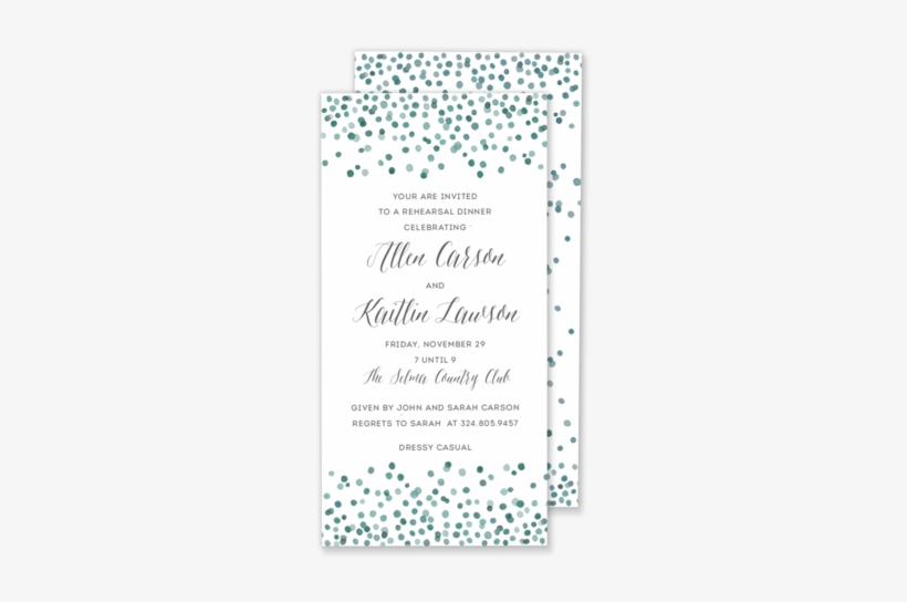 Color Confetti Invitation - Watercolor Painting, transparent png download